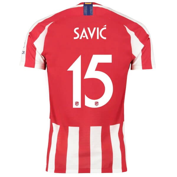 Tailandia Camiseta Atletico Madrid NO.15 Savic 2019-2020 Rojo